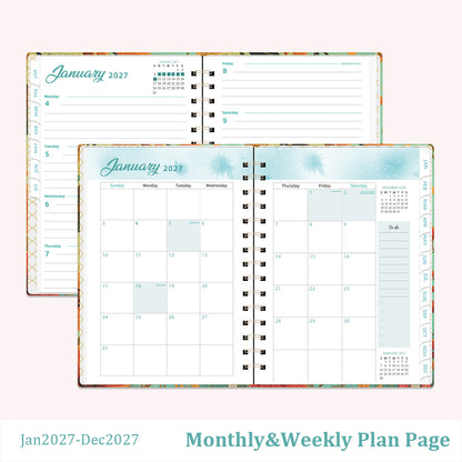 Ravoreli 2027 Floral A5 Spiral Planner - product image 3