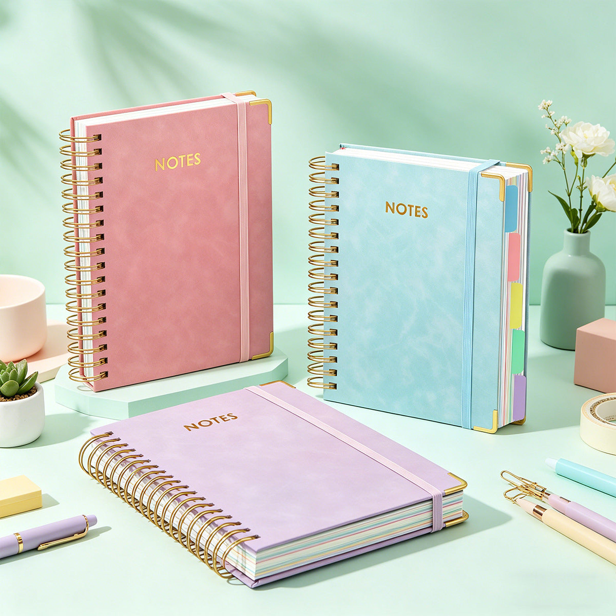Ravoreli A5 Spiral Notebook with Elastic Band - product image 2