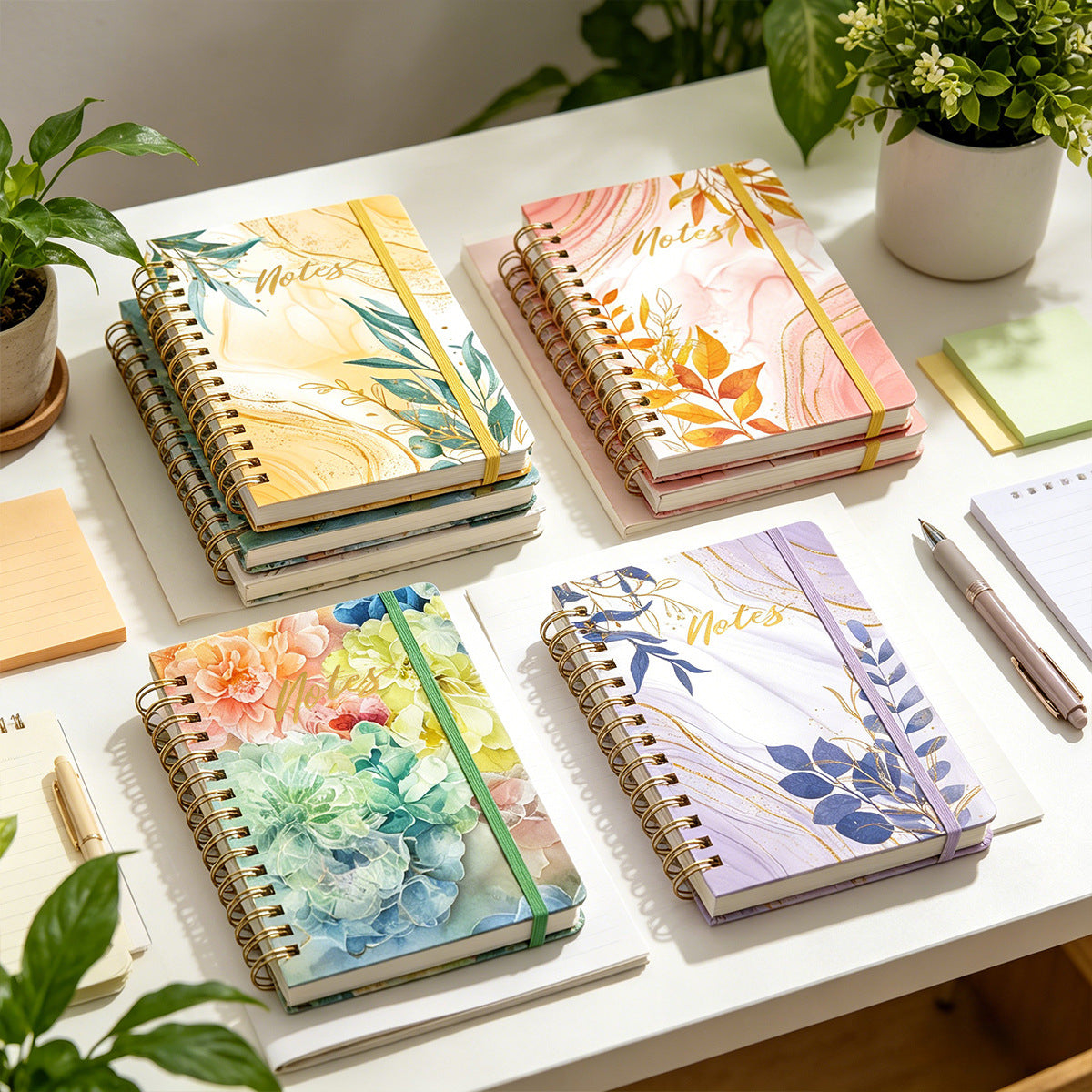 Ravoreli A5 Floral Hardcover Lined Notebook - product image 1